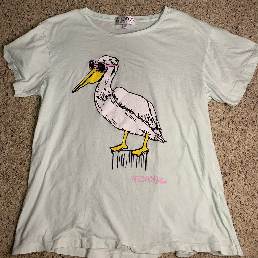 Wildfox Sun Pelican Manchester Graphic T Shirt